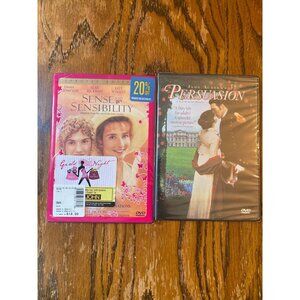 Sense & Sensibility & Persuasion DVD Bundle Featuring Classic Jane Austen Adapta